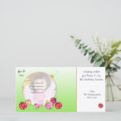 Het lieveheersbeestje wenst Kerstkaart (Staand voorkant)