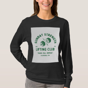Het lifiting club ontwerp t-shirt