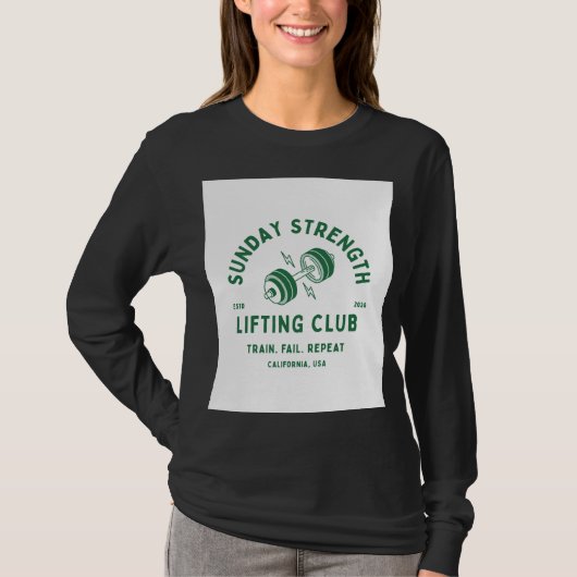 Het lifiting club ontwerp t-shirt (Voorkant)