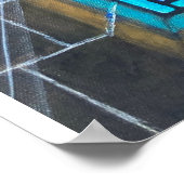 Het Light 3 Church Glas in lood-venster Poster (Hoek)