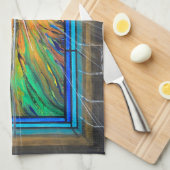 Het Light 3 Church Glas in lood-venster Theedoek (Quarter Fold)