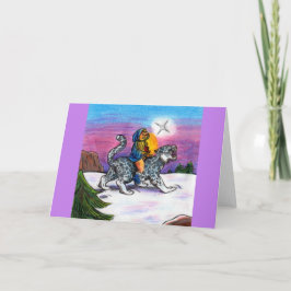 Het Light of Hope kerstfantasienlood Kaart