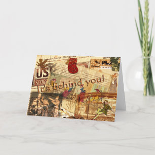 Het ligt achter je! feestdagen kaart