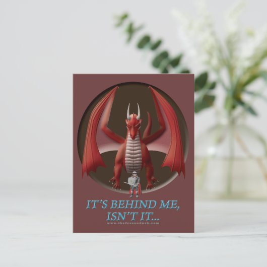 Het ligt achter mij briefkaart (Staand voorkant)