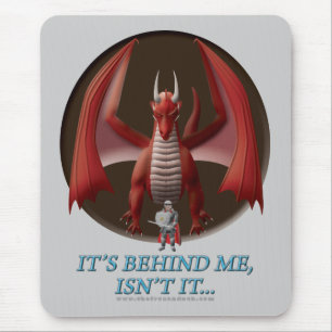 Het ligt achter mij muismat