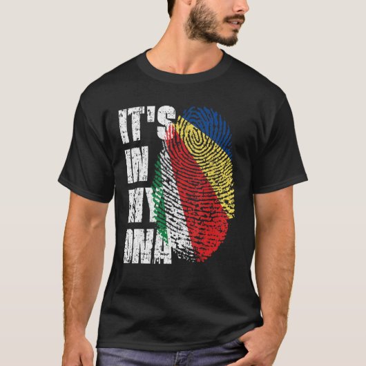 Het ligt in mijn DNA op de Seychellen. T-shirt (Voorkant)