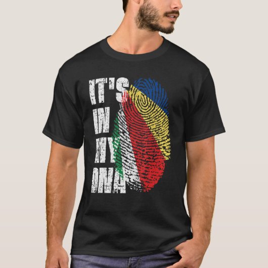 Het ligt in mijn DNA op de Seychellen. T-shirt (Voorkant)