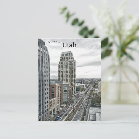 Het ligt in Salt Lake City Briefkaart (Staand voorkant)