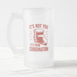 Het ligt niet aan jou, maar aan je coördinatie Bee Matglas Bierpul