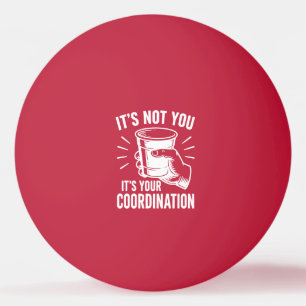 Het ligt niet aan jou, maar aan je coördinatie Bee Pingpongbal
