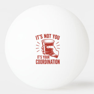 Het ligt niet aan jou, maar aan je coördinatie Bee Pingpongbal