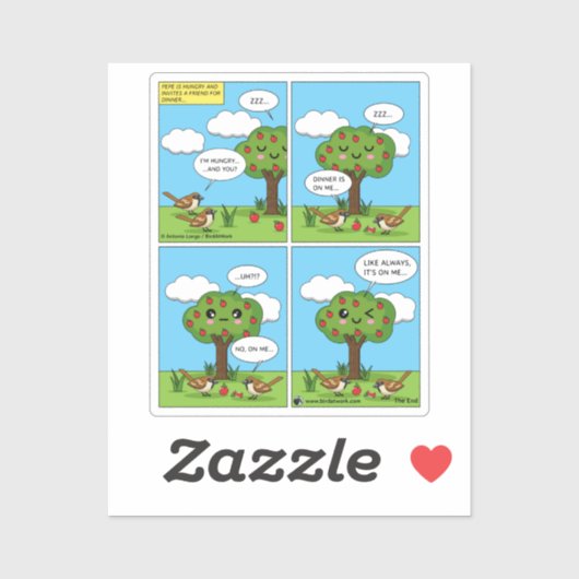 Het ligt op mij... Comic Sticker (Vel)