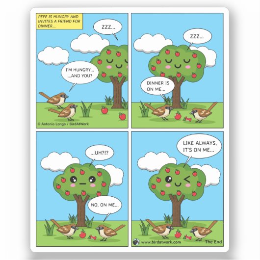 Het ligt op mij... Comic Sticker (Voorkant)