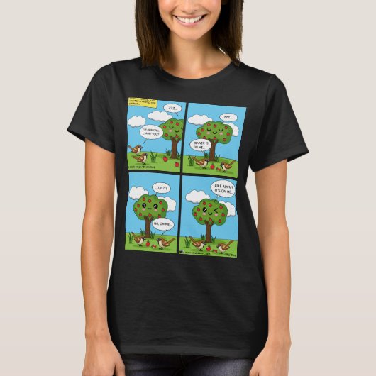 Het ligt op mij... Comic T-shirt (Voorkant)