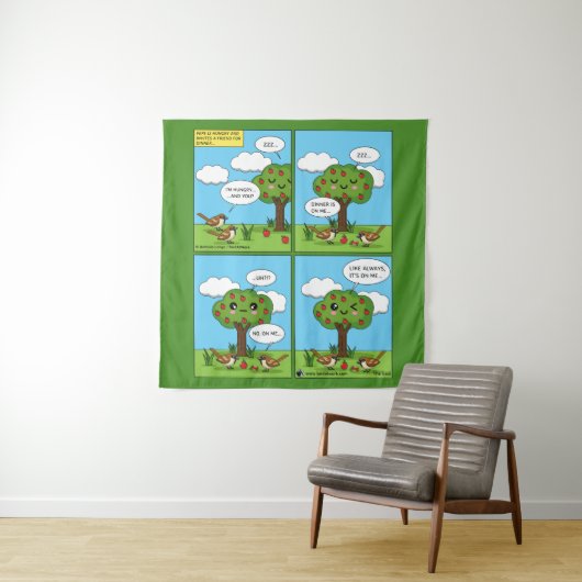 Het ligt op mij... Comic Wandkleed (In situ)