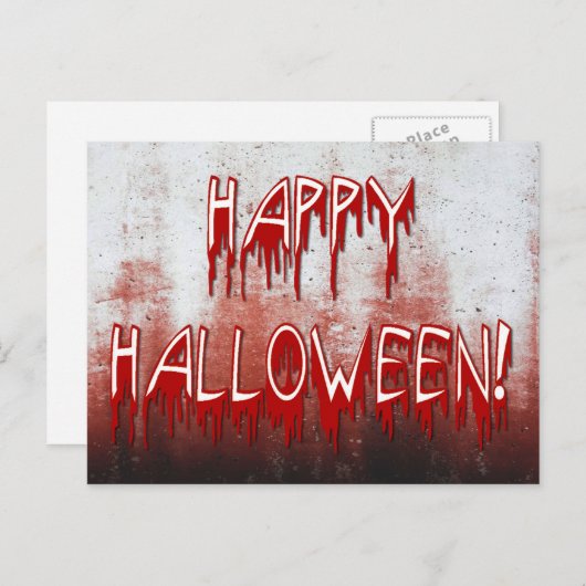 Het lijden van een gelukkig Briefkaart met bloedve (Voorkant / Achterkant)
