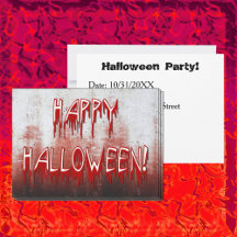 Het lijden van Happy Halloween Bloed Sined Invitat
