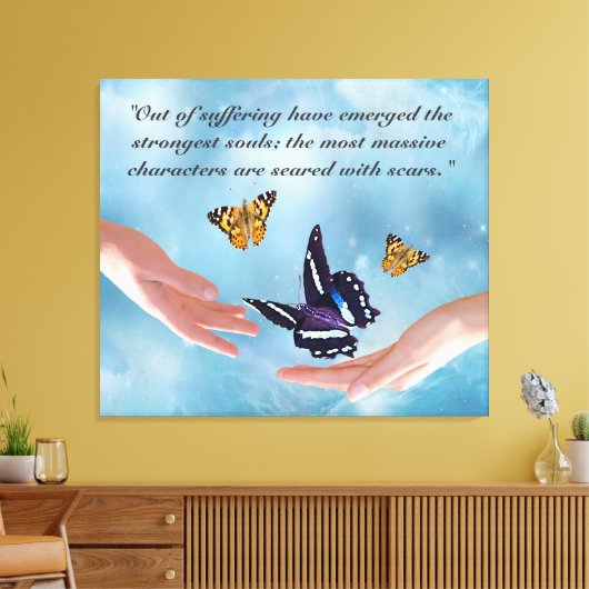 Het lijden van Kahlil Gibran Canvas Afdruk (Insitu (Woonkamer))