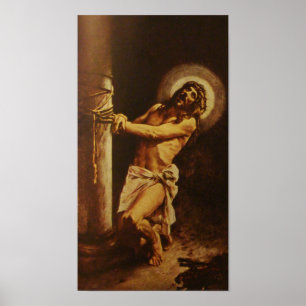 Het lijden van Servant Jezus Christus Poster