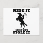 Het lijkt alsof je het cadeau voor paardenovervall briefkaart (Voorkant)