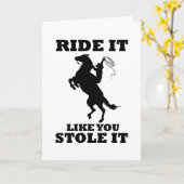 Het lijkt alsof je het cadeau voor paardenovervall kaart (Gele Bloem)