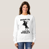 Het lijkt alsof je het cadeau voor paardenovervall trui (Voorkant volledig)