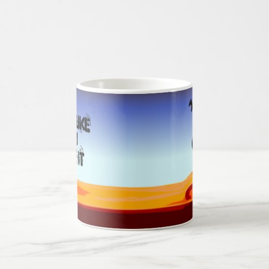 Het lijkt alsof je het tegenhoudt. koffiemok (Center)