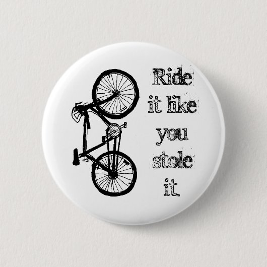 Het lijkt alsof je het tegenhoudt ronde button 5,7 cm (Voorkant)