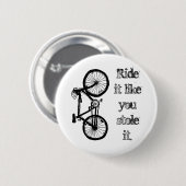 Het lijkt alsof je het tegenhoudt ronde button 5,7 cm (Voorkant /achterkant)