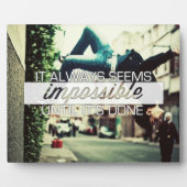 Het lijkt altijd onmogelijk - Motivatie prijsopgav Fotoplaat (Voorkant)