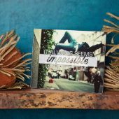 Het lijkt altijd onmogelijk - Motivatie prijsopgav Fotoplaat (Zijkant)