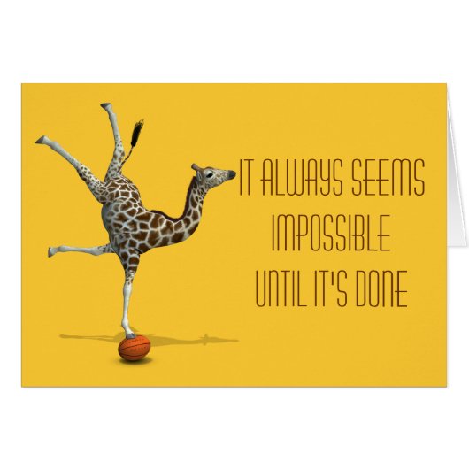 Het lijkt altijd onmogelijk tot het is gedaan (Voorkant Horizontaal)