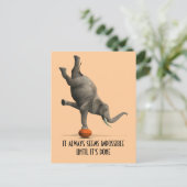 Het lijkt altijd onmogelijk tot het is gedaan briefkaart (Staand voorkant)