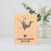 Het lijkt altijd onmogelijk tot het is gedaan briefkaart (Staand voorkant)