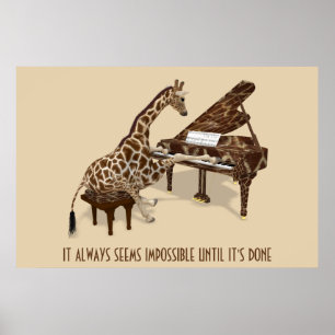 Het lijkt altijd onmogelijk tot het is gedaan poster