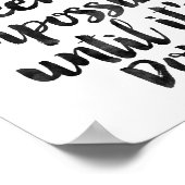 Het lijkt altijd onmogelijk tot het is gedaan poster (Hoek)