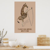 Het lijkt altijd onmogelijk tot het is gedaan poster (Keuken)