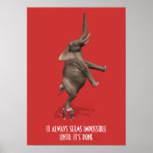 Het lijkt altijd onmogelijk tot het klaar is!! poster (Voorkant)