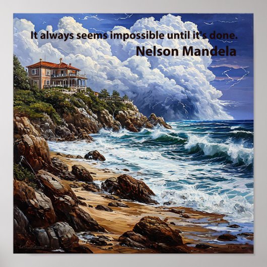 Het lijkt altijd onmogelijk totdat het gedaan is poster (Voorkant)