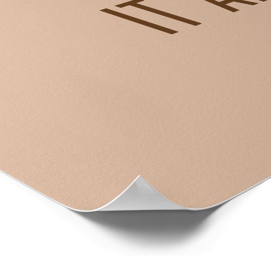 Het lijkt altijd onmogelijk totdat het klaar is me poster (Hoek)