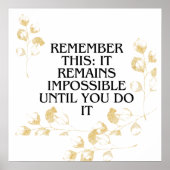 Het lijkt altijd onmogelijk, totdat je het doet .m poster (Voorkant)