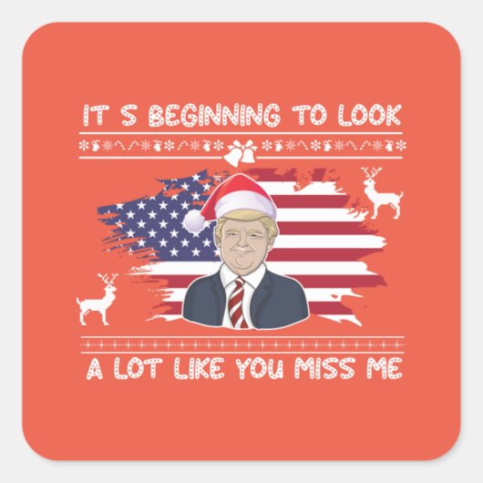 Het lijkt er veel op dat je me mist vierkante sticker (Voorkant)