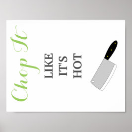 Het lijkt erop dat het warme keukendecor is poster