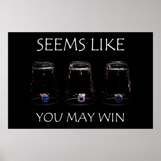 Het lijkt erop dat je kunt winnen poster (Voorkant)