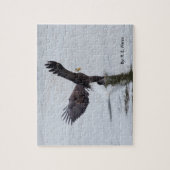 Het lijkt erop dat puzzels/adelaars op water lopen legpuzzel (Verticaal)