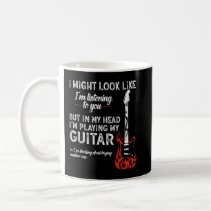 Het lijkt misschien alsof ik naar je gitaar luiste koffiemok