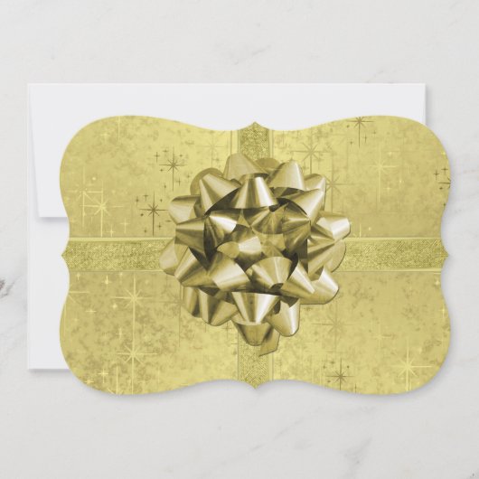 Het lijkt op een Gold Foil kerstcadeau Feestdagenkaart (Voorkant)