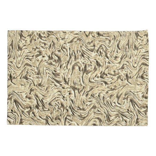 Het lijkt op een wand met een textuur in beige tin kussensloop (Achterkant-Links)