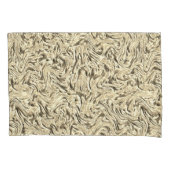 Het lijkt op een wand met een textuur in beige tin kussensloop (Voorkant-Links)