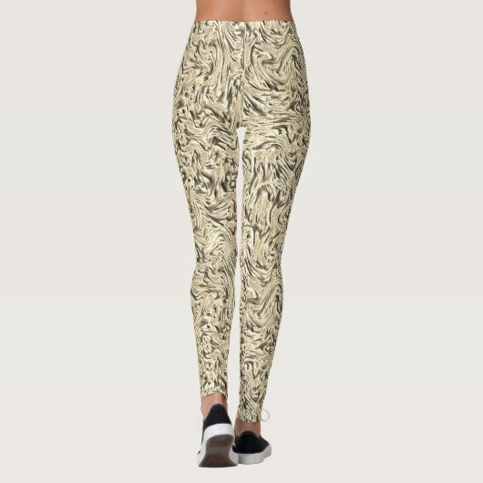 Het lijkt op een wand met een textuur in beige tin leggings (Achterkant)